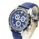 Buy Shop Versace V-Ray Chronograph Quartz Blue Dial Blue Leather Strap Watch for Men - VE2I00721 USA Online