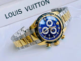 Buy Shop Versace V-Ray Chronograph Quartz Blue Dial Two Tone Steel Strap Watch For Men - VE2I01021 USA Online