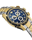 Buy Shop Versace V-Ray Chronograph Quartz Blue Dial Two Tone Steel Strap Watch For Men - VE2I01021 USA Online