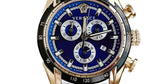 Buy Shop Versace V-Ray Chronograph Quartz Blue Dial Two Tone Steel Strap Watch For Men - VE2I01021 USA Online