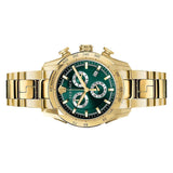 Buy Shop Versace V-Ray Chronograph Quartz Green Dial Gold Steel Strap Watch For Men - VE2I00621 USA Online