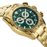 Buy Shop Versace V-Ray Chronograph Quartz Green Dial Gold Steel Strap Watch For Men - VE2I00621 USA Online