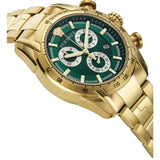 Buy Shop Versace V-Ray Chronograph Quartz Green Dial Gold Steel Strap Watch For Men - VE2I00621 USA Online