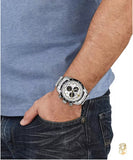 Buy Shop Versace V-Ray Chronograph Quartz Silver Dial Silver Steel Strap Watch For Men - VE2I00321 USA Online