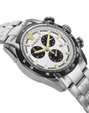 Buy Shop Versace V-Ray Chronograph Quartz Silver Dial Silver Steel Strap Watch For Men - VE2I00321 USA Online