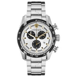 Buy Shop Versace V-Ray Chronograph Quartz Silver Dial Silver Steel Strap Watch For Men - VE2I00321 USA Online