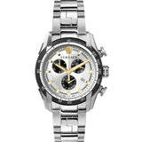 Buy Shop Versace V-Ray Chronograph Quartz Silver Dial Silver Steel Strap Watch For Men - VE2I00321 USA Online
