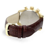 Buy Shop Versace V-Ray Chronograph Quartz White Dial Brown Leather Strap Watch For Men - VE2I00221 USA Online
