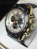 Buy Shop Versace V-Ray Chronograph White Dial Black Leather Strap Watch for Men - VDB040014 USA Online
