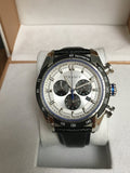 Buy Shop Versace V-Ray Quartz Silver Dial Black Leather Strap Watch for Men - VDB010014 USA Online