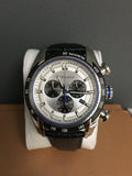 Buy Shop Versace V-Ray Quartz Silver Dial Black Leather Strap Watch for Men - VDB010014 USA Online