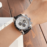 Buy Shop Versace V-Ray Quartz Silver Dial Black Leather Strap Watch for Men - VDB010014 USA Online