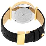 Buy Shop Versace V-Twist Black Dial Black Leather Strap Watch for Women - VELS00619 USA Online