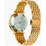 Buy Shop Versace V-Twist Black Dial Gold Mesh Bracelet Watch for Women - VELS00819 USA Online