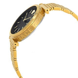 Buy Shop Versace V-Twist Black Dial Gold Mesh Bracelet Watch for Women - VELS00819 USA Online