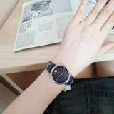 Buy Shop Versace V-Twist Quartz Blue Dial Blue Leather Strap Watch for Women - VELS00119 USA Online