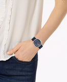 Buy Shop Versace V-Twist Quartz Blue Dial Blue Leather Strap Watch for Women - VELS00119 USA Online