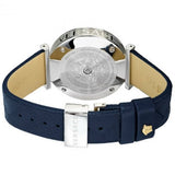 Buy Shop Versace V-Twist Quartz Blue Dial Blue Leather Strap Watch for Women - VELS00119 USA Online