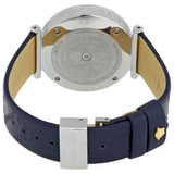 Buy Shop Versace V-Twist Quartz Blue Dial Blue Leather Strap Watch for Women - VELS00119 USA Online