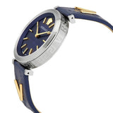 Buy Shop Versace V-Twist Quartz Blue Dial Blue Leather Strap Watch for Women - VELS00119 USA Online