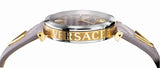 Buy Shop Versace V-Twist Quartz Purple Dial Purple Leather Strap Watch for Women - VELS00219 USA Online