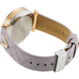 Buy Shop Versace V-Twist Quartz Purple Dial Purple Leather Strap Watch for Women - VELS00219 USA Online
