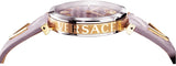 Buy Shop Versace V-Twist Quartz Purple Dial Purple Leather Strap Watch for Women - VELS00219 USA Online