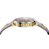 Buy Shop Versace V-Twist Quartz Purple Dial Purple Leather Strap Watch for Women - VELS00219 USA Online