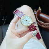 Buy Shop Versace V-Twist Silver Dial Red Leather Strap Watch for for Women - VELS00519 USA Online