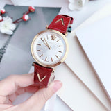 Buy Shop Versace V-Twist Silver Dial Red Leather Strap Watch for for Women - VELS00519 USA Online