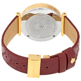 Buy Shop Versace V-Twist Silver Dial Red Leather Strap Watch for for Women - VELS00519 USA Online