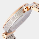 Buy Shop Versace V-Twist White Dial Two Tone Mesh Bracelet Watch for Women - VELS00719 USA Online