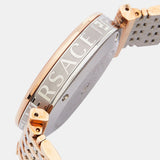 Buy Shop Versace V-Twist White Dial Two Tone Mesh Bracelet Watch for Women - VELS00719 USA Online