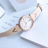 Buy Shop Versace V-Twist White Dial White Leather Strap Watch for Women - VELS00419 USA Online