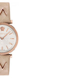 Buy Shop Versace V-Twist White Dial White Leather Strap Watch for Women - VELS00419 USA Online