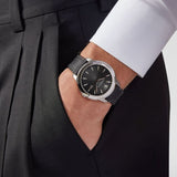 Buy Shop Versace V Urban Black Dial Black Leather Strap Watch for Men - VELQ00119 USA Online