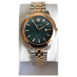 Buy Shop Versace V-Urban Green Dial Two Tone Steel Strap Watch for Men - VELQ00619 USA Online