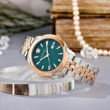 Buy Shop Versace V-Urban Green Dial Two Tone Steel Strap Watch for Men - VELQ00619 USA Online