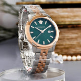 Buy Shop Versace V-Urban Green Dial Two Tone Steel Strap Watch for Men - VELQ00619 USA Online