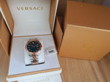 Buy Shop Versace V-Urban Green Dial Two Tone Steel Strap Watch for Men - VELQ00619 USA Online