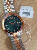 Buy Shop Versace V-Urban Green Dial Two Tone Steel Strap Watch for Men - VELQ00619 USA Online