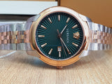 Buy Shop Versace V-Urban Green Dial Two Tone Steel Strap Watch for Men - VELQ00619 USA Online