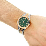 Buy Shop Versace V-Urban Green Dial Two Tone Steel Strap Watch for Men - VELQ00619 USA Online