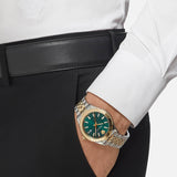 Buy Shop Versace V-Urban Green Dial Two Tone Steel Strap Watch for Men - VELQ00619 USA Online
