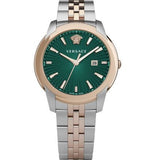 Buy Shop Versace V-Urban Green Dial Two Tone Steel Strap Watch for Men - VELQ00619 USA Online