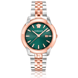 Buy Shop Versace V-Urban Green Dial Two Tone Steel Strap Watch for Men - VELQ00619 USA Online