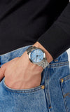 Buy Shop Versace V-Urban Light Blue Dial Silver Steel Strap Watch for Men - VELQ00419 USA Online