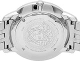 Buy Shop Versace V-Urban Light Blue Dial Silver Steel Strap Watch for Men - VELQ00419 USA Online