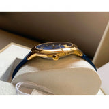 Buy Shop Versace V-Urban Quartz Blue Dial Blue Leather Strap Watch for Men - VELQ00319 USA Online