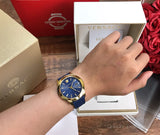 Buy Shop Versace V-Urban Quartz Blue Dial Blue Leather Strap Watch for Men - VELQ00319 USA Online